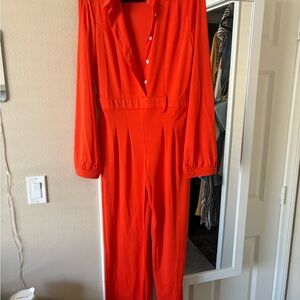 ‼️‼️SOLD‼️‼️Elegant ORANGE Jumpsuit STRETCH XL